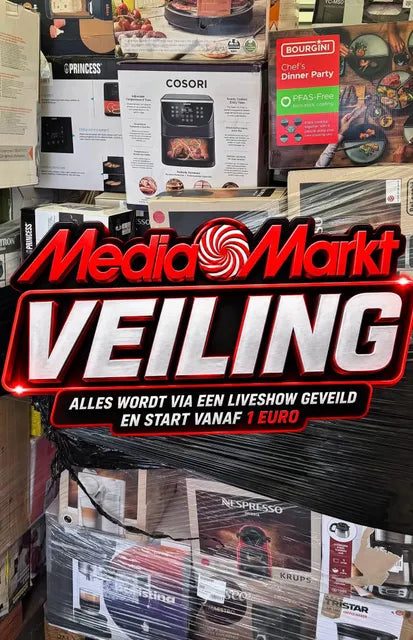 Rutger Alexander MEDIA MARKT ELECTRONICS PALLET PULL – Live Online Veiling