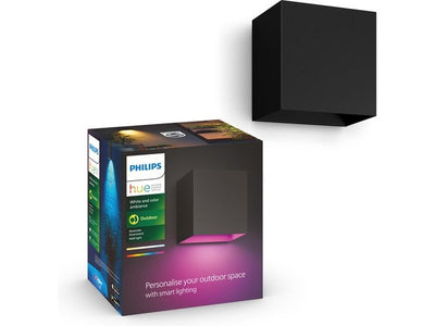 Philips Hue Resonate Down muurlamp zwart