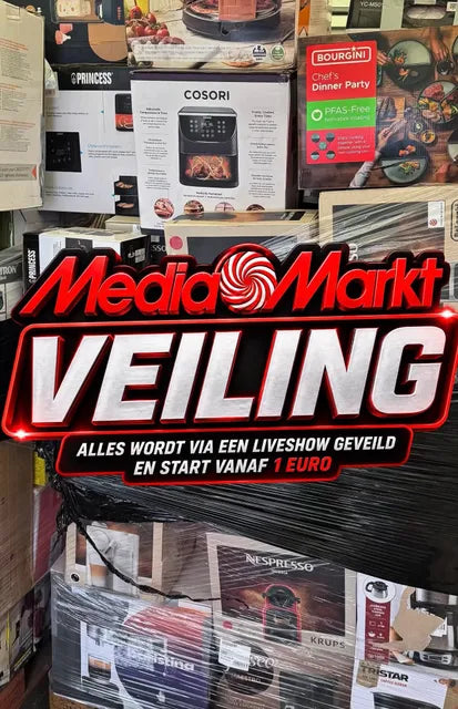 Rutger Alexander — MEDIA MARKT ELECTRONICS PALLET PULL · live live veiling op WhatNot (12-08-2026)
