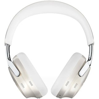 Ervaar ruisonderdrukking op het hoogste niveau met de Bose QuietComfort Ultra koptelefoon Diamond 60th Edition, draadloos over het oor, in wit met zilveren accenten, gewatteerde oorschelpen en een hoofdband met kussentjes voor ultiem comfort.