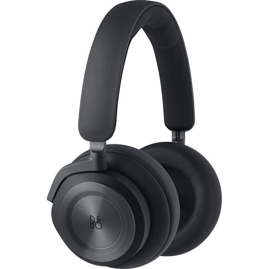 De Bang & Olufsen Beoplay HX in antracietzwart is een draadloze hoofdtelefoon voor over de oren met zachte oorkussens, hoofdband, het B&O-logo op de linkeroorschelp en Active Noise Cancelling voor meeslepend luisteren.