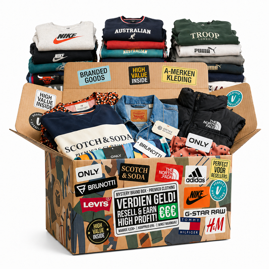 5 KILO (Merk-) Vintage Kleding en Nieuw - Mix Doos