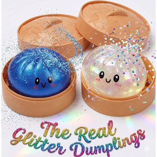 Dumplings Squishy XL GLITTER Version - SquishyDumplings