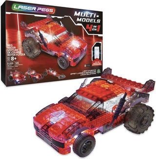 Laser Pegs Bouwvoertuigen Red Vehicle 4-in-1 LAU01