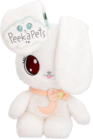 PeekaPets Bunny wit - Kiekeboe Knuffel 906785