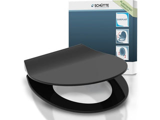 Schütte WC-Bril 82710 SLIM BLACK Duroplast
