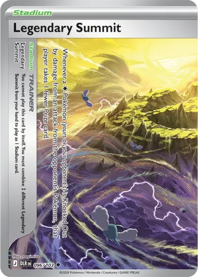 Pokémon Delta Reign Stadium-kaart Legendary Summit 096/103